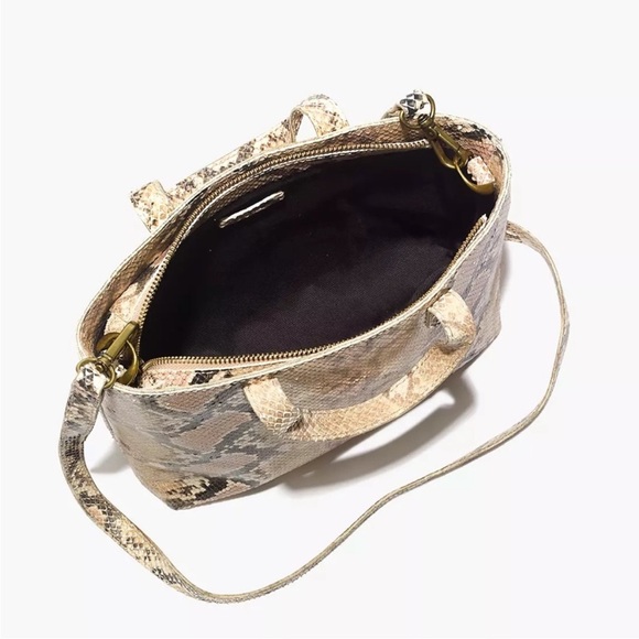 Madewell ZipTop Transport Crossbody Snake Embossed - Picture 2 of 15